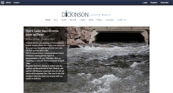 Desktop Screenshot of dickinsoncountynews.com